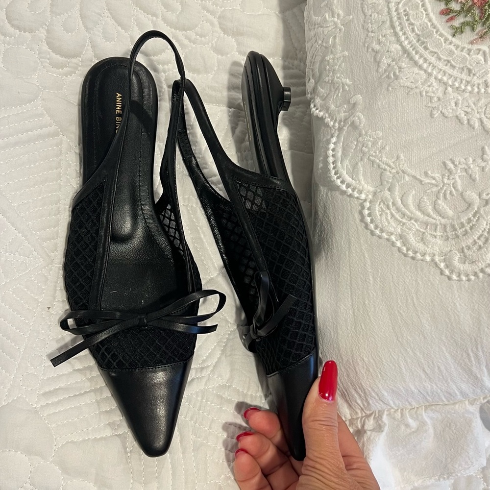 Anine Bing Zoey Slingback kitten heel New